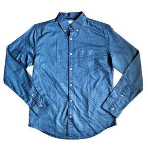 Aeropostale Authentic Men's Blue Button Down Dress Shirt size Small